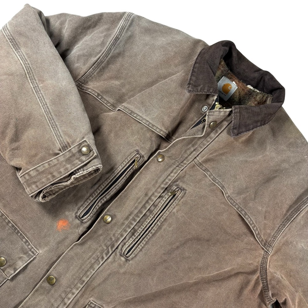 Vintage Carhartt Chore Workwear Farm‎ Jacket Blanket Lined Canvas Streetwear